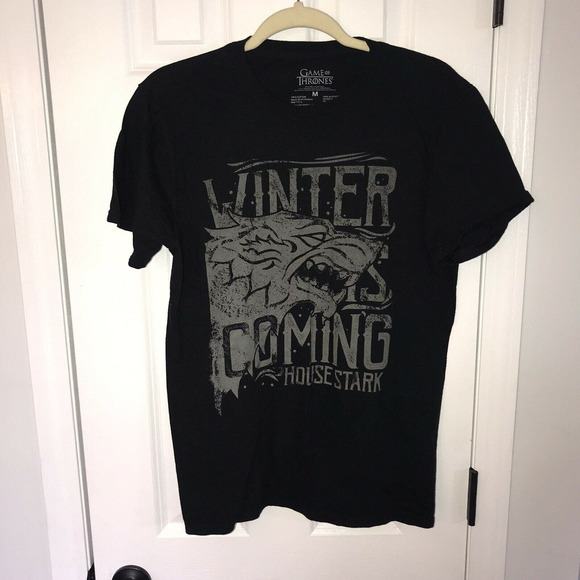 Game Of Thrones T Shirt House Stark Sz M - Picture 1 of 4